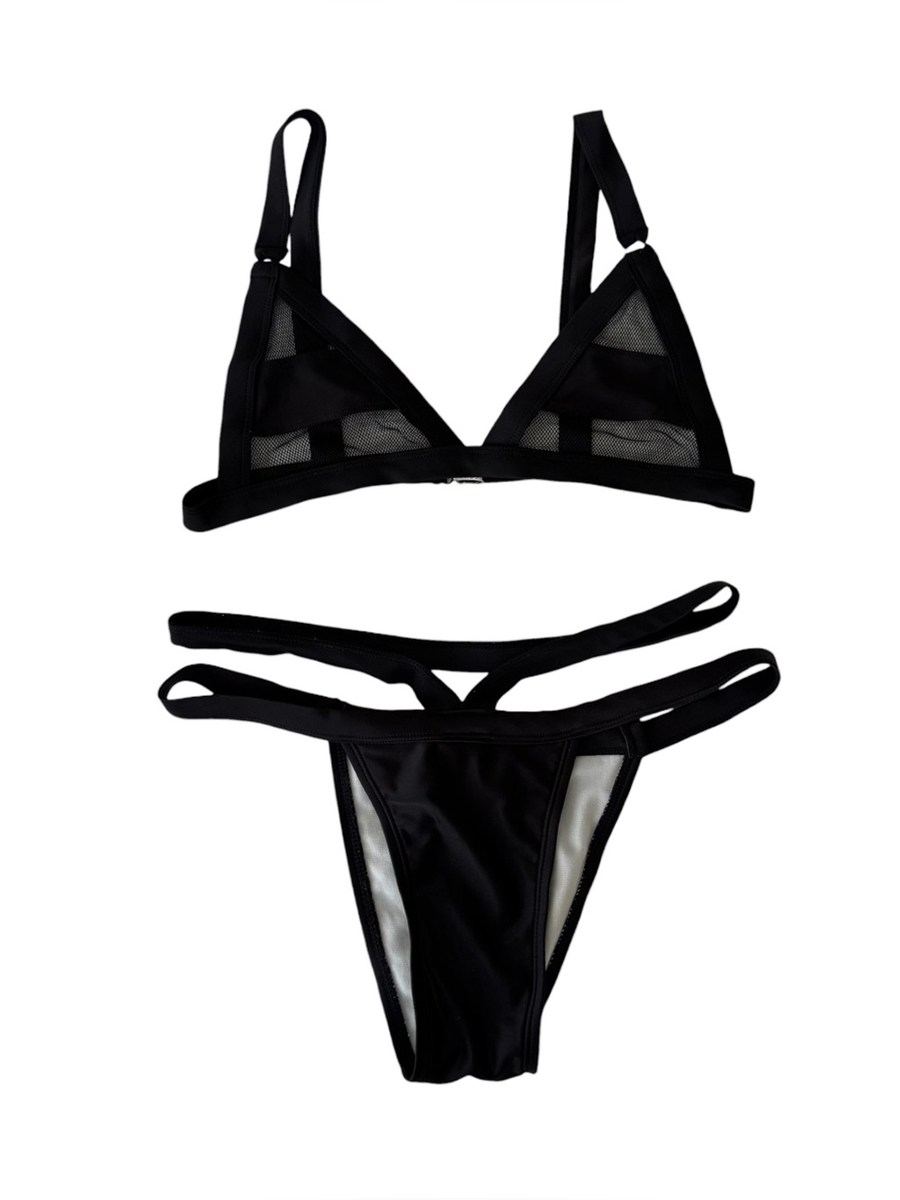 Black Mesh Bandage Bikini